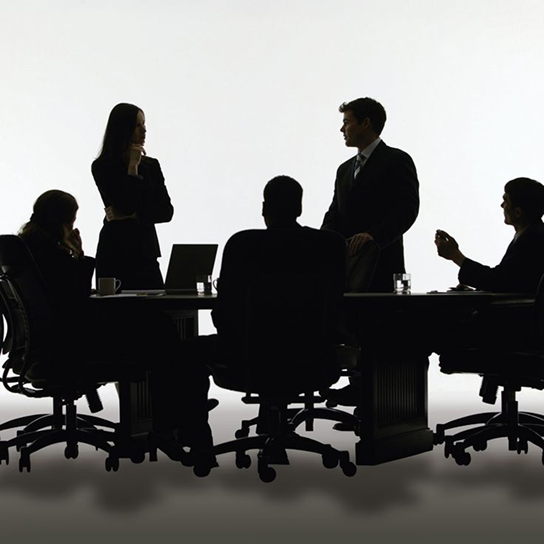 Boardroom discussion